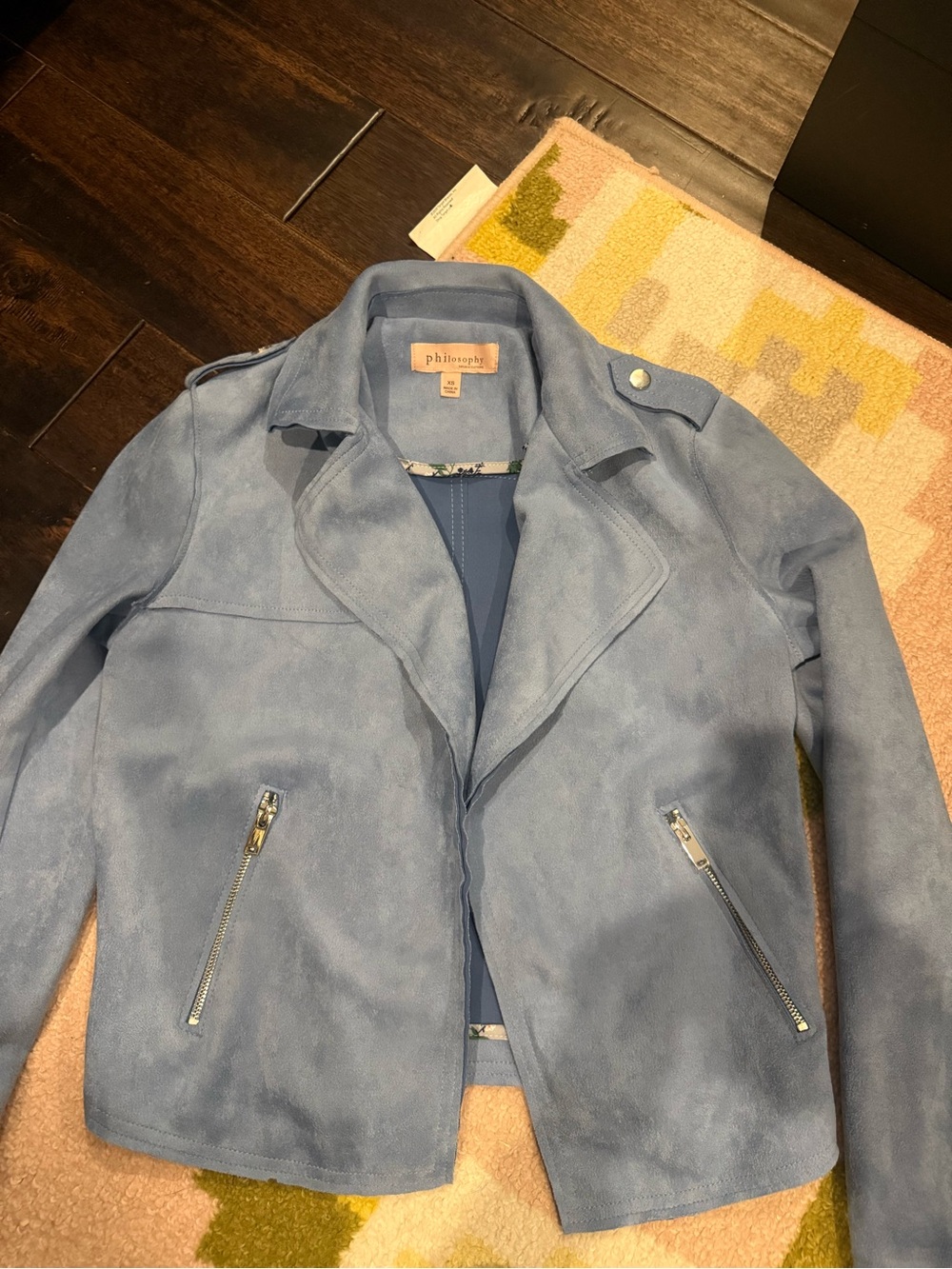 Philosophy Faux Suede Jacket